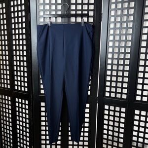 💙Chico’s So Slimming Trousers Women 2 Large Navy Straight Leg NWT Stretch💙